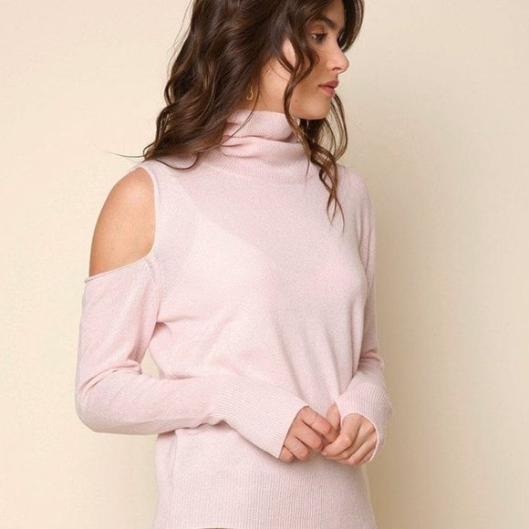 27 Miles Malibu Devon Cold Shoulder Pullover in Rose - Picture 3 of 4